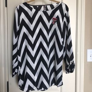 Texas Tech chevron blouse
